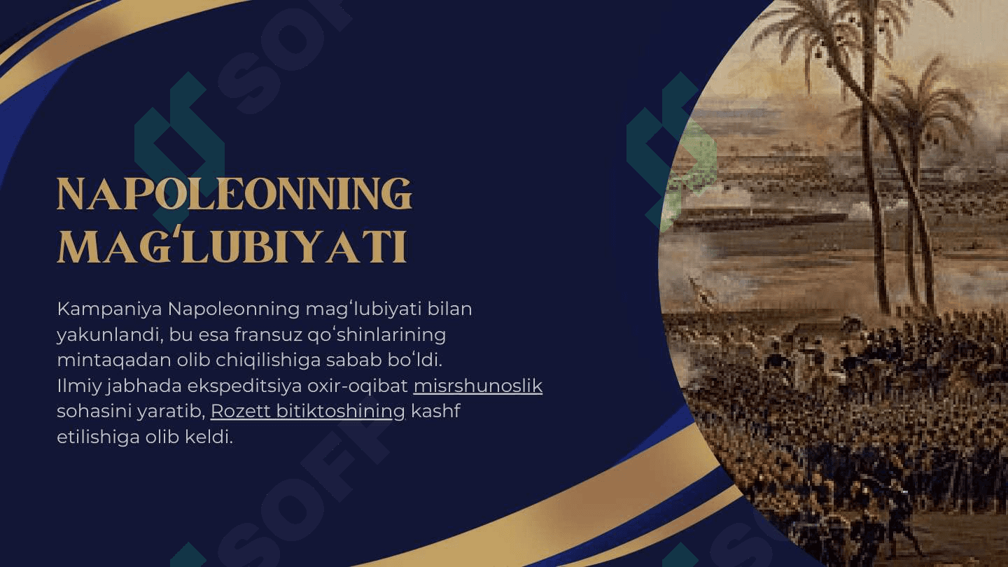 NAPOLEON BONAPARTNING MISR VA SURIYAGA UYUSHTIRGAN HARBIY EKSPEDITSIYASI 4