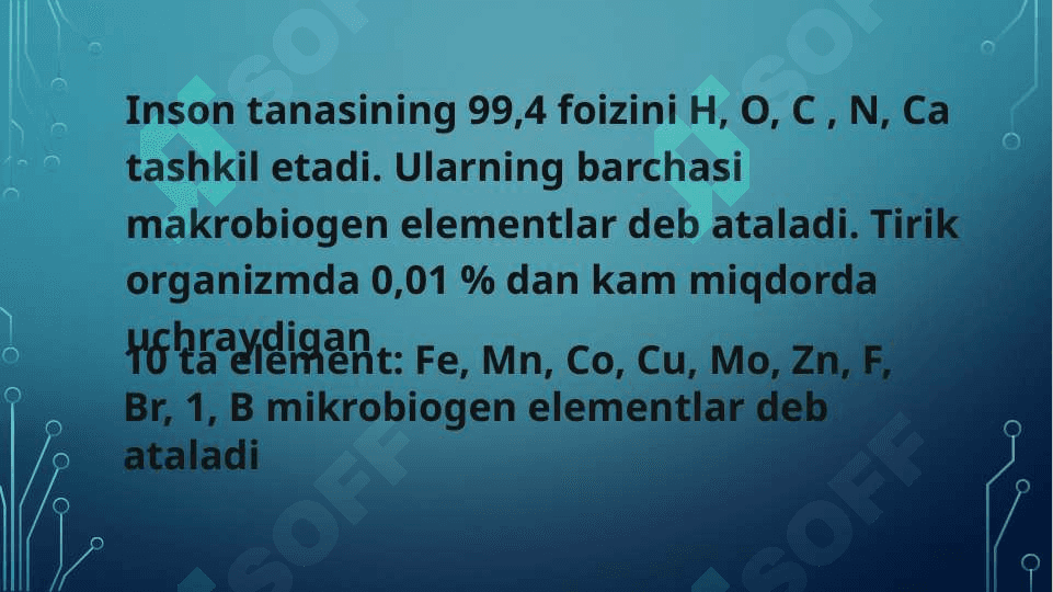 Biogen elementlar 3