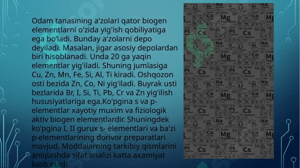 Biogen elementlar 4