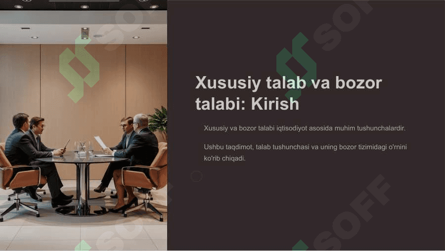 Xususiy talab va bozor talabi 2