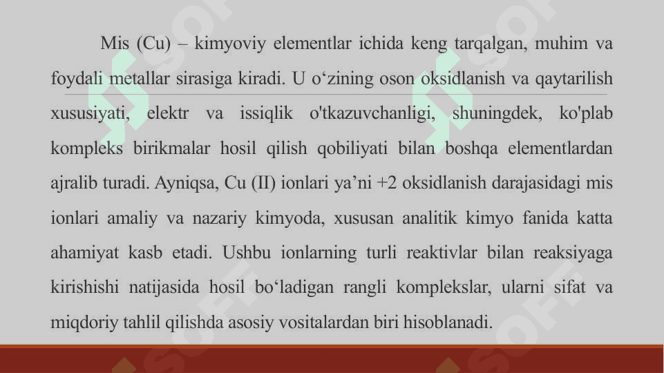 Cu (II) ni ammiak bilan spektrofotometrik usulda aniqlashning optimal sharoitlarni o‘rganish 4