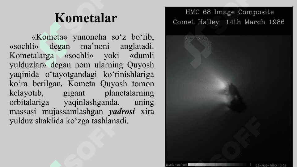 Kometalar va Meteorlar 3