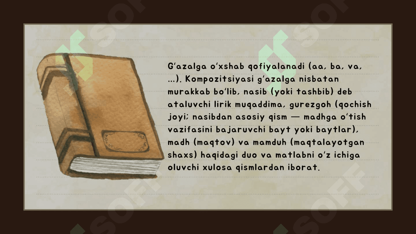Qasida janri va uning mazmun mohiyati 3