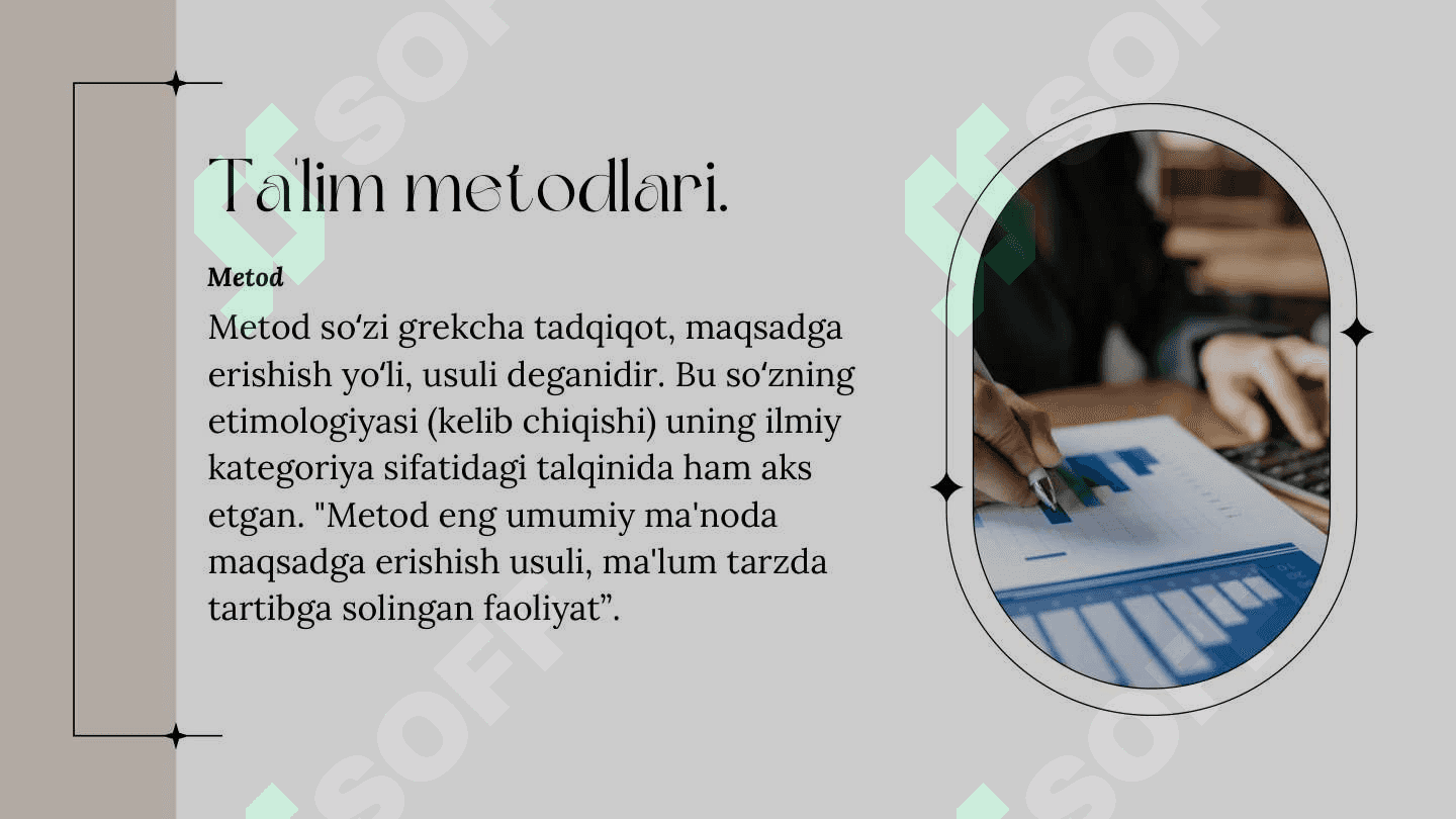 Ta 'lim metodlari va vositalari 2