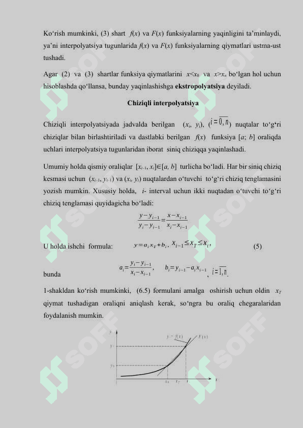 Bessel interpolyatsion fomulasi. KURS ISHI 5
