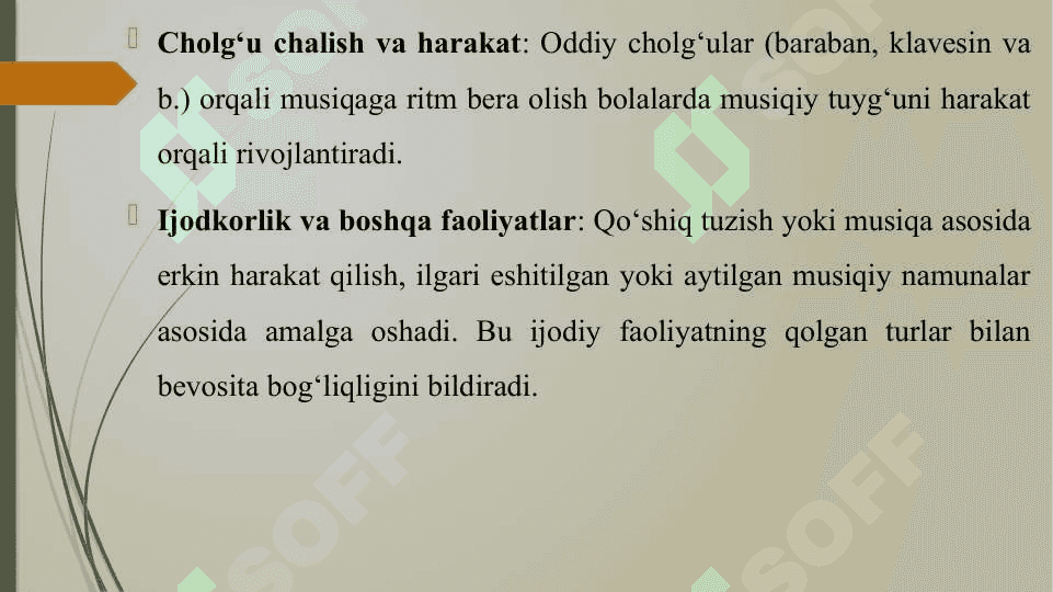 MUSIQIY FAOLIYATLARNING O'ZARO BOG'LIQLIGI 5