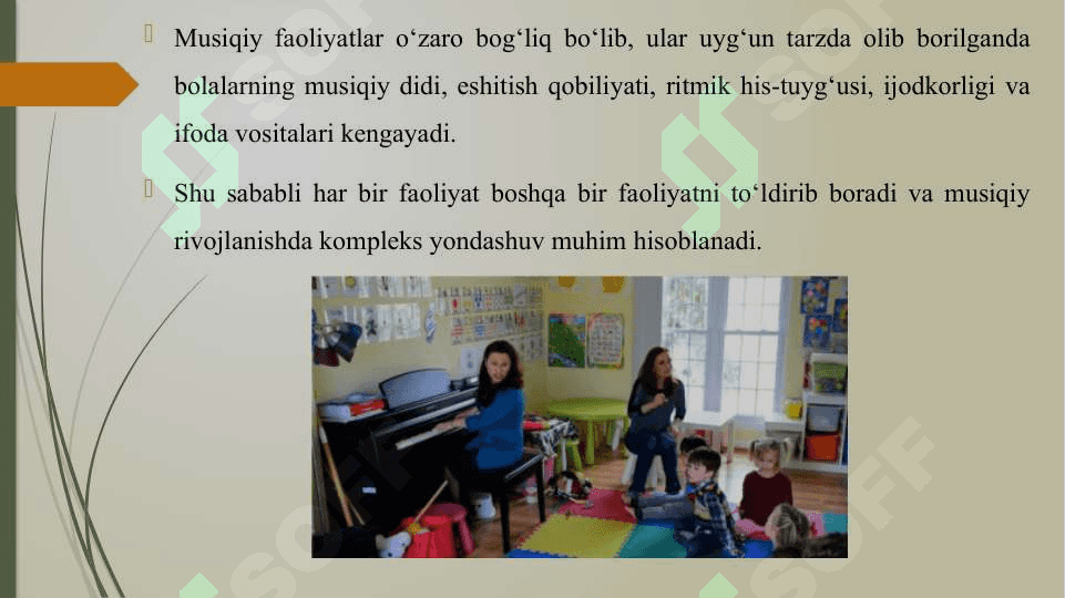 MUSIQIY FAOLIYATLARNING O'ZARO BOG'LIQLIGI 6