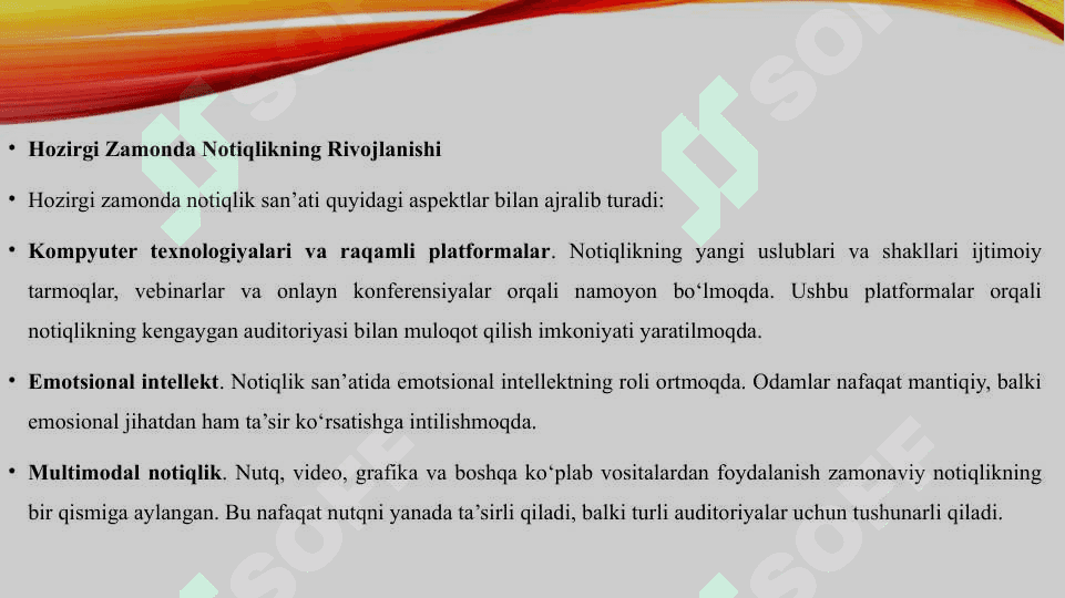 Hozirgi zamon notiqligi haqida 6