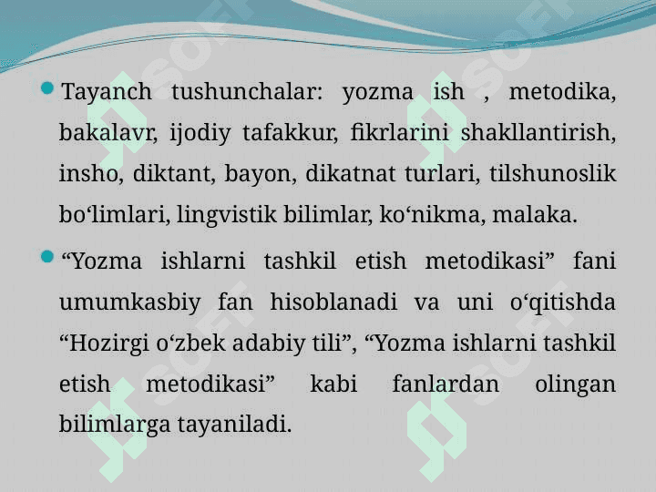 Yozma ishlarni tashkil etish metodikasi 3