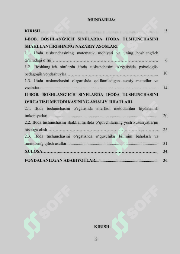 Boshlang‘ich sinflarda matematika o‘qitishda ifoda tushunchasini o‘rgatish metodikasi 2