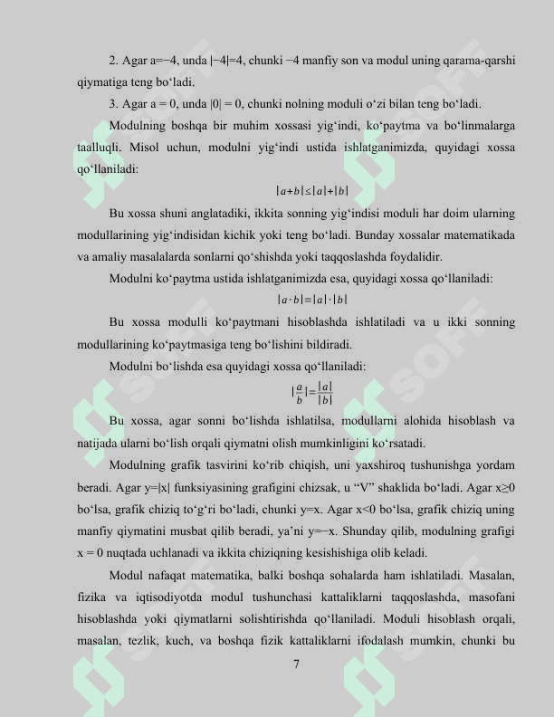 Modul qatnashgan tenglamalarni oʻqitish metodikasi 7