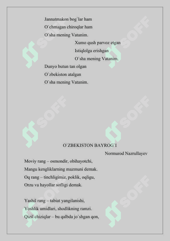 BOSHLANG’ICH SINF O’QISH DARSLARIDA YANGI PEDAGOGIK TEXNOLOGIYALAR ORQALI ODOBNOMA DARSLARIDA O`QUVCHILAR MA’NAVIYATINI O`STIRISH 5