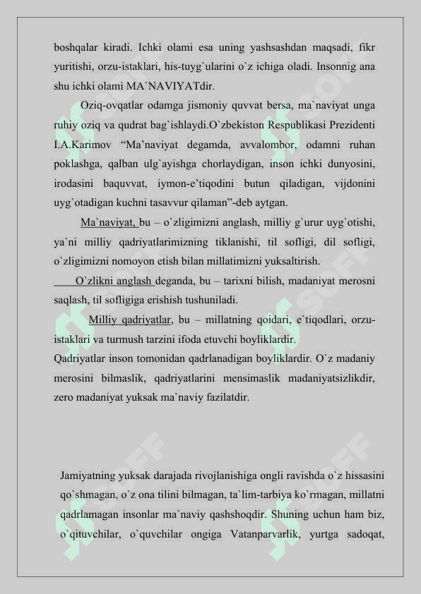 BOSHLANG’ICH SINF O’QISH DARSLARIDA YANGI PEDAGOGIK TEXNOLOGIYALAR ORQALI ODOBNOMA DARSLARIDA O`QUVCHILAR MA’NAVIYATINI O`STIRISH 8