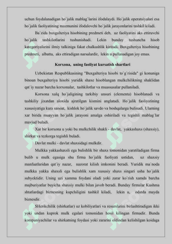 BUXGALTERIYA HISOBINING FUNKSIYA VA VAZIFALARI 8