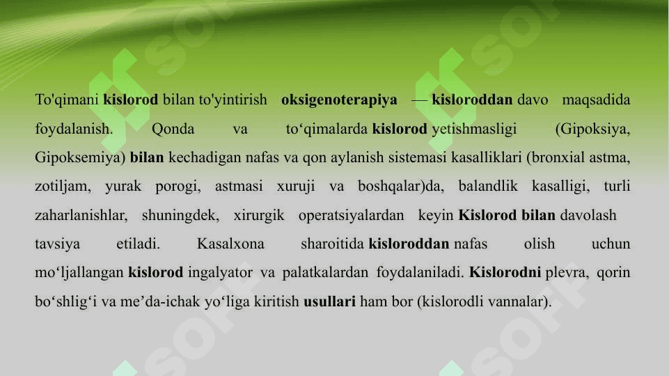 To’qimani kislorod bilan to’yinishini aniqlash usullari 3