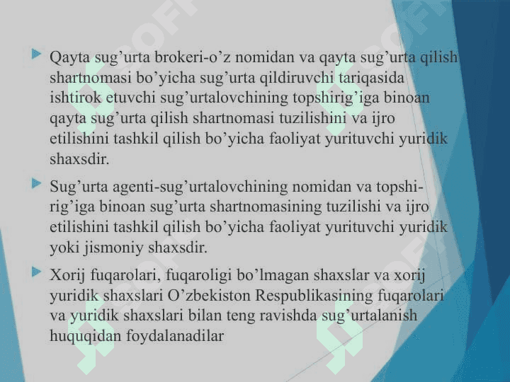 Sug’urta faoliyatining huquqiy asoslari 5