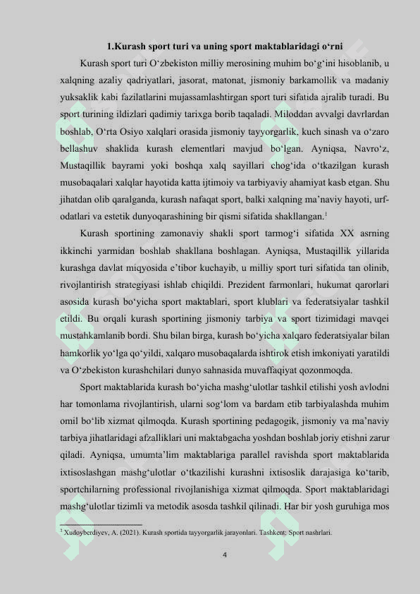 Sport maktablarida kurashchilarni tayyorlashning tashkiliy uslubiy xususiyatlari 4