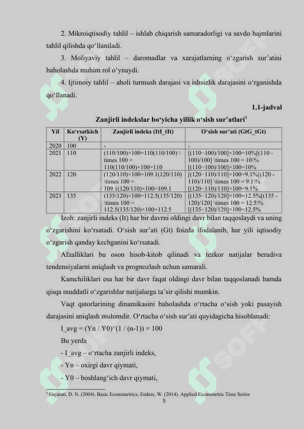 iqtisodiy tahlilning zanjirli bogʻlanish usuli va uning tahlil jarayonida qollanilish xususiyatlari 5
