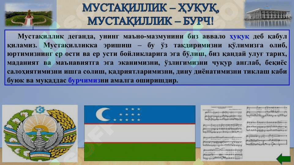 MUSTAQILLIK DAVRI  MA`NAVIYATI 3