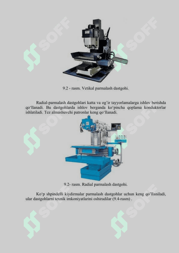 Metallqirquvchi dastgohlarning turlari  va klassifikatsiyasi. Dastgohlarning  kinematikasi 5