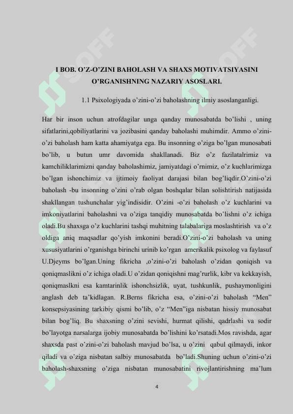 O’ZINI O’ZI BAHOLASH VA SHAXS MOTIVATSIYASI 4