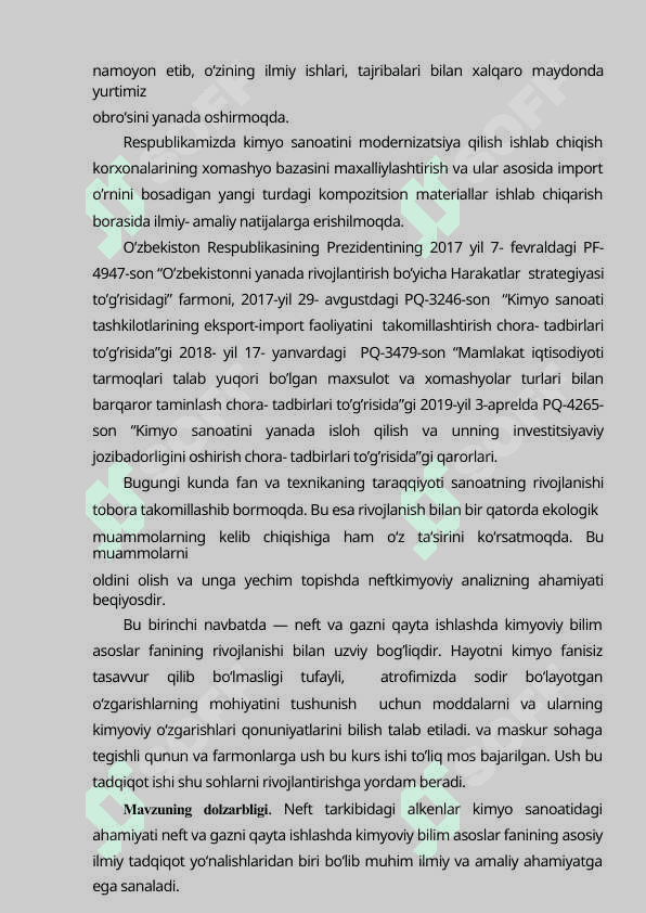 Neft tarkibidagi alkenlar haqida umumiy malumot. 4
