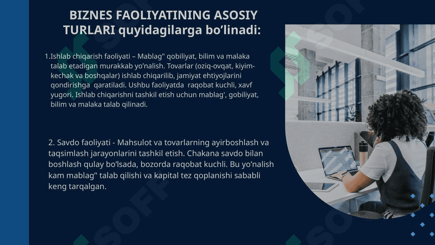 BIZNES TASHKILOTI,  UNING MANFAATDOR TOMONLARI  VA TASHQI MUHIT 8
