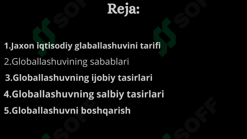 jahon iqtisodiy glaballashuvi slayd 2