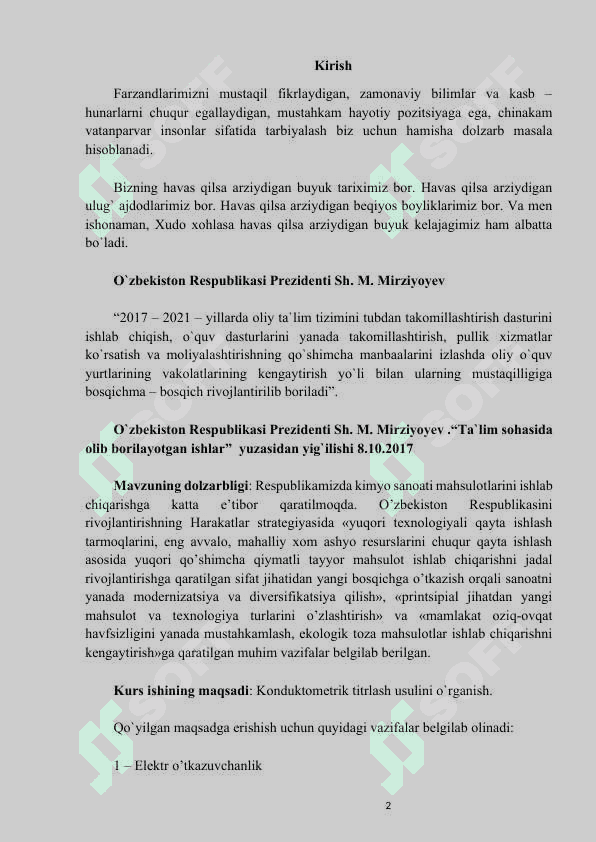 Konduktometrik analiz metodi 2