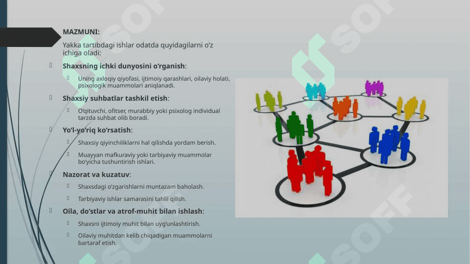 Tarbiyaviy va mafkuraviy ishlarni olib borishda yakka tartibdagi tarbiyaviy ishlarning ahamiyati va mazmuni 3
