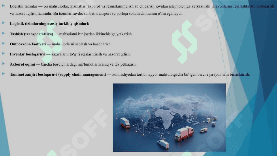 LOGISTIK TIZIMLAR 3