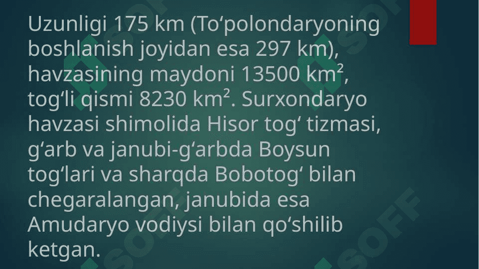 Surxondaryo suv havzalarida tarqalgan karplar oilasining vakillari 3