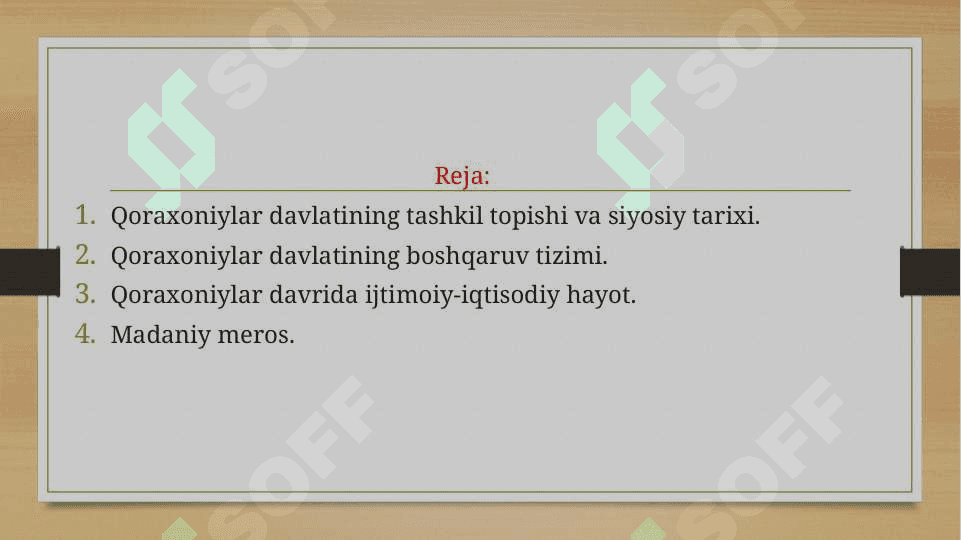 Qoraxoniylar davlati tarixi 2
