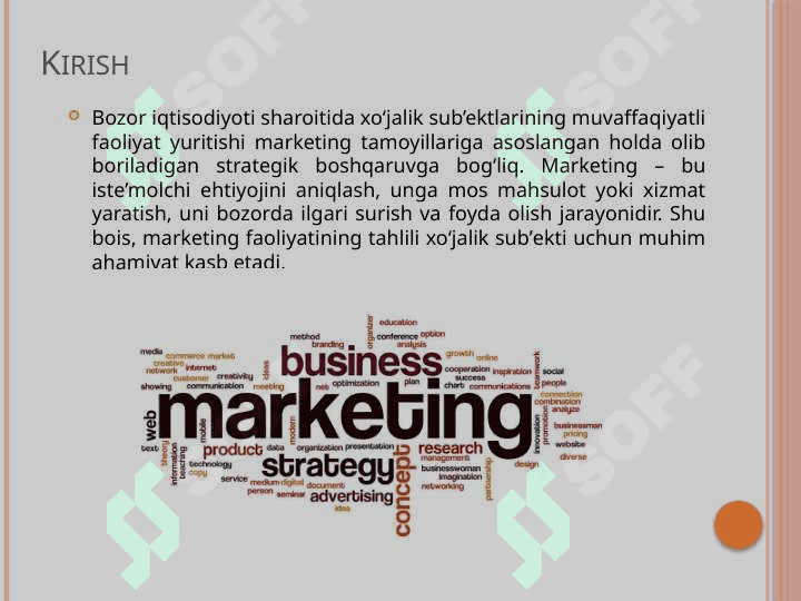 Xoʻjalik subʼektlarining marketing faoliyatida tahlili 3