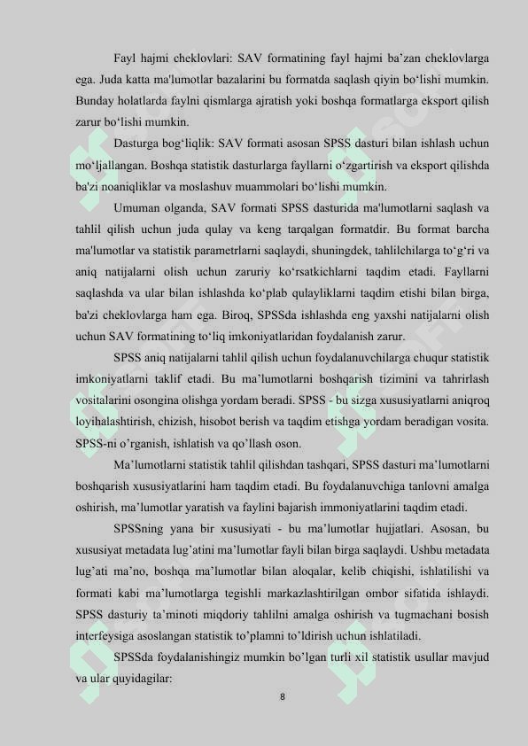 SSPSS da miqdoriy ko‘rsatgichlar orasidagi statistik bog‘liqlikni aniqlash 8
