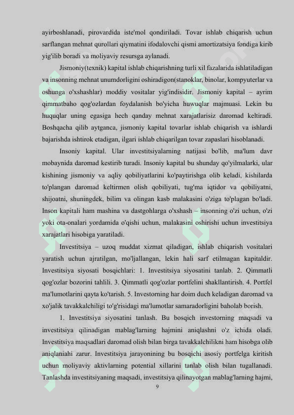 KAPITAL QO`YILMALAR VA KAPITAL BOZORI..docx 8