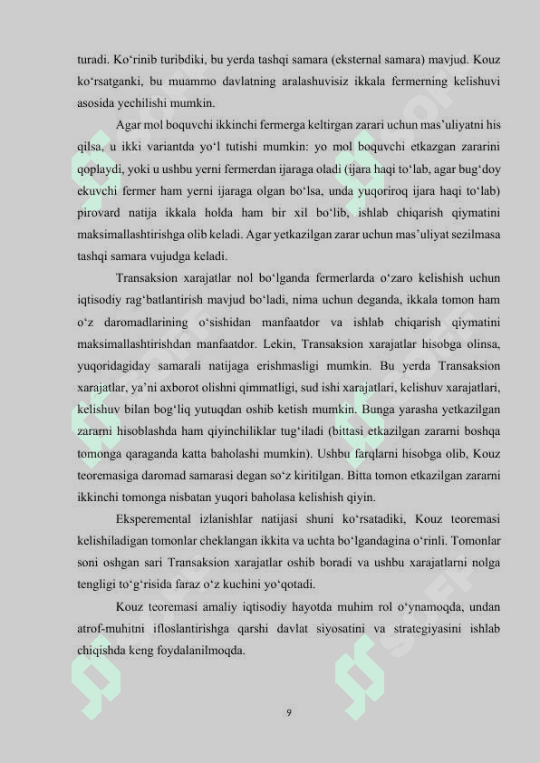 TASHQI SAMARALAR VA IJTIMOIY NE‘MATLAR 8
