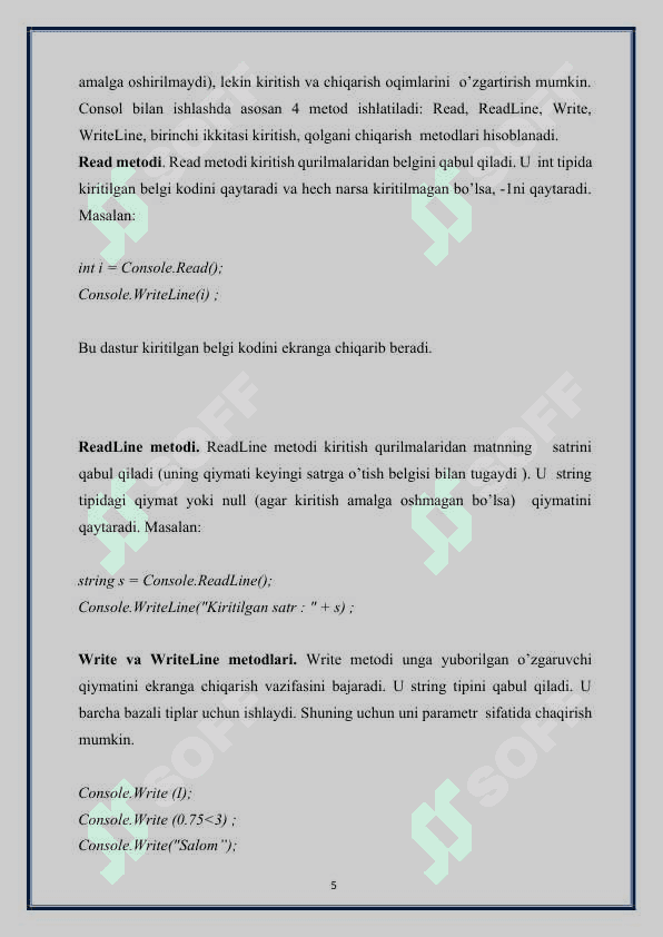 Berilgan matinni gaplarga, so`zlarga ajratish dasturi C#.docx 5