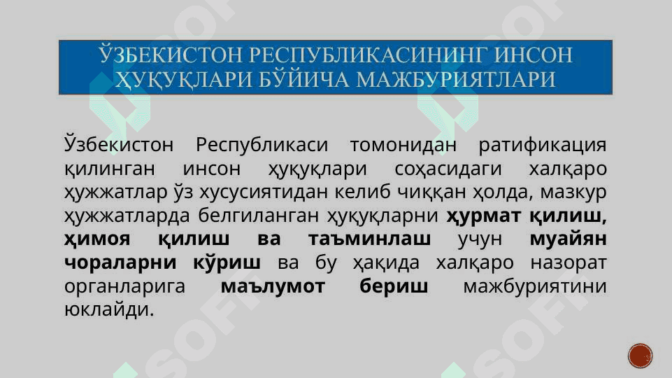 Инсон ҳуқуқлари бўйича миллий қонунчилик 6