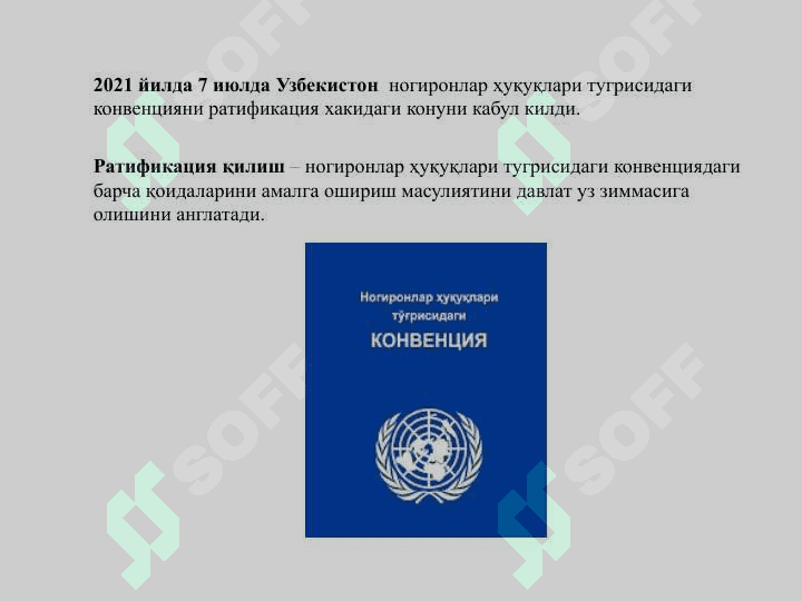 НОГИРОНЛАР ҲУҚУҚЛАРИ ТЎҒРИСИДАГИ КОНВЕНЦИЯ 3