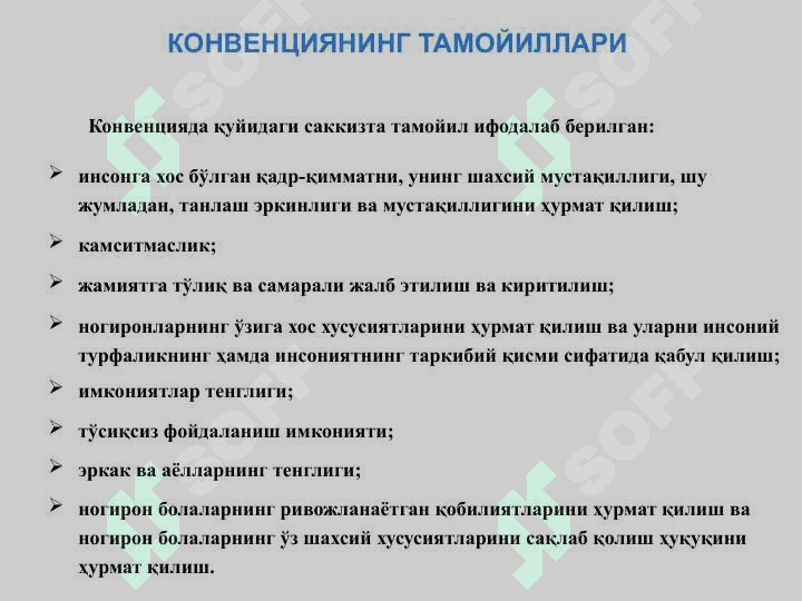 НОГИРОНЛАР ҲУҚУҚЛАРИ ТЎҒРИСИДАГИ КОНВЕНЦИЯ 7