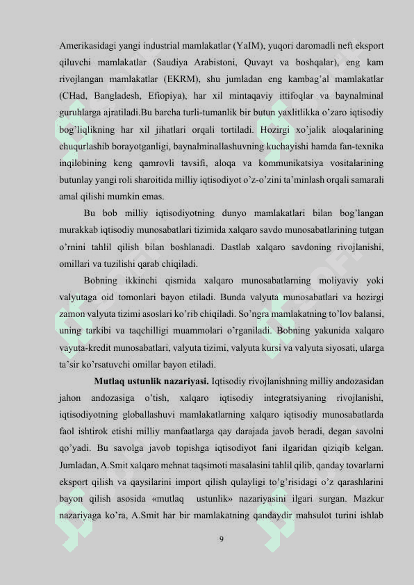 JAHON BOZORI, XALQARO KREDIT VA VALYUTA..docx 8