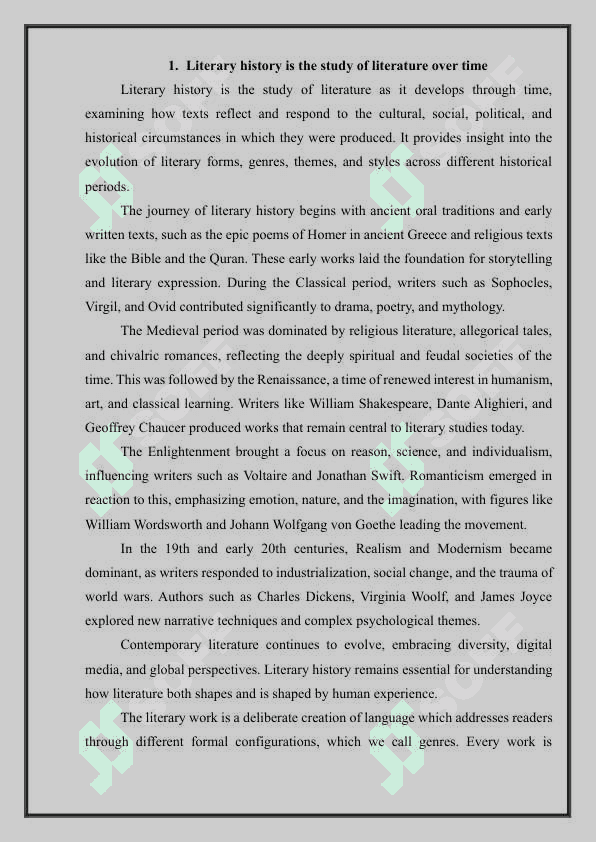 Literary History 3