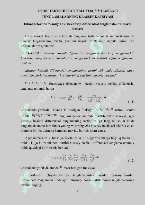 PARABOLIK TENGLAMA  UCHUN NOMA’LUM CHEGARALI  MASALA 5