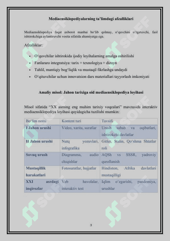 Jahon tarixi fani doirasida mediaensiklopediya malumot 4