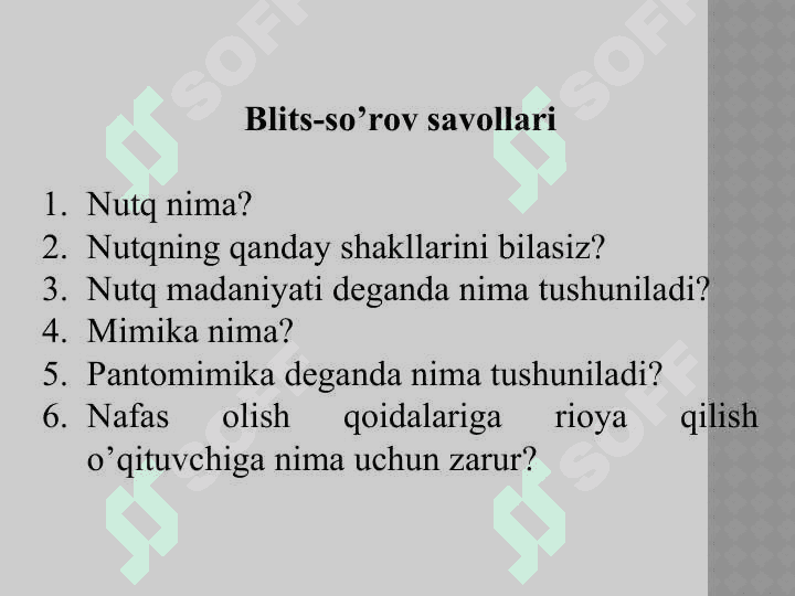 Pedagogik texnika haqida tushuncha. Pedagogik texnikani shakllantirish metodikasi 4