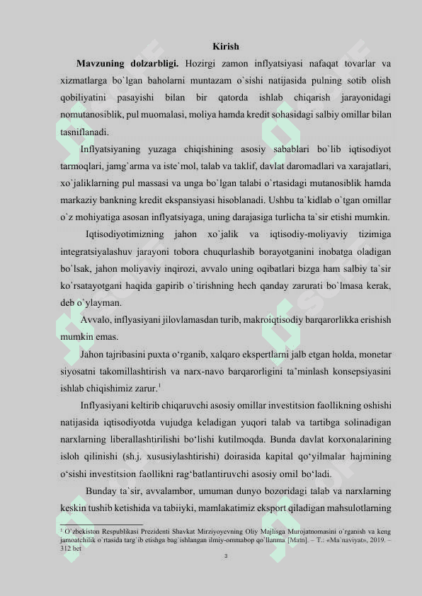 Inflyatsiya va uning kelib chiqish sabablari 3