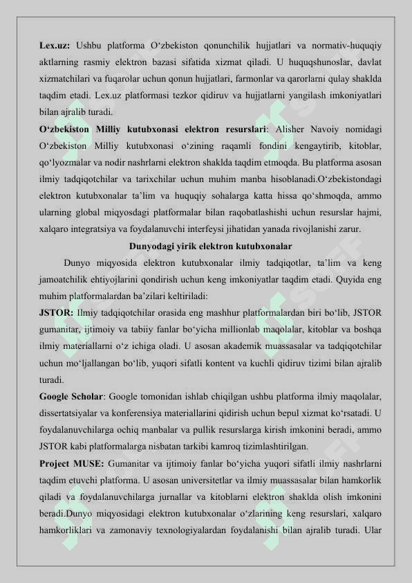 Elektron kutubxonalar va arxivlar bilan ishlash 25 5