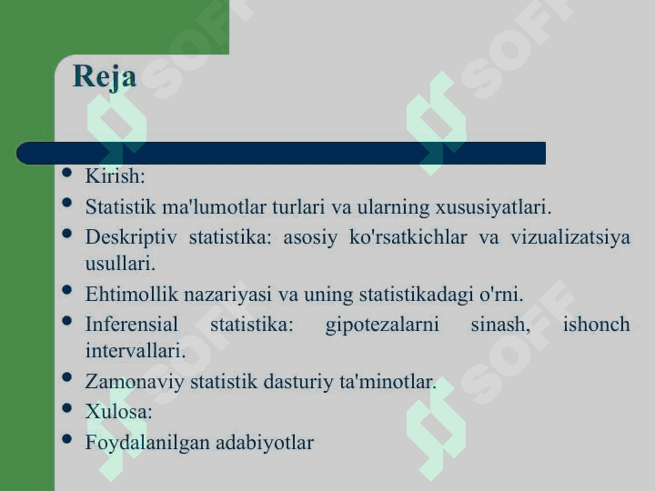 Matematik statistika usullari 3