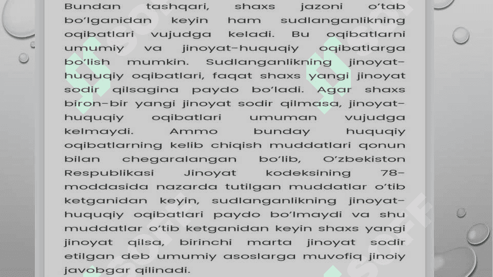 Mahkum Psixologiyasi va resotsiallashtirish vazifalari. Mahkumni va jazoni o’tagan shaxslarni psixologik tarbiyalashtirishning Psixologik vositalari 8